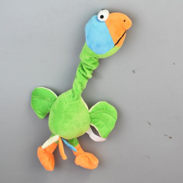 Bite-Resistant Plush Dog Toy with BB Sound (Green)