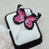 Berry Butterfly Brooch - Needle