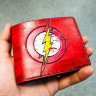 Handmade DC Comics - Flash Logo Custom Wallet