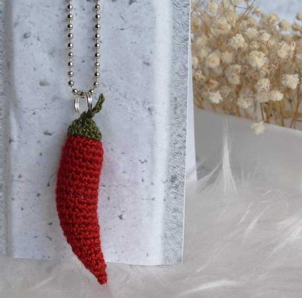Chili Pepper Keychain