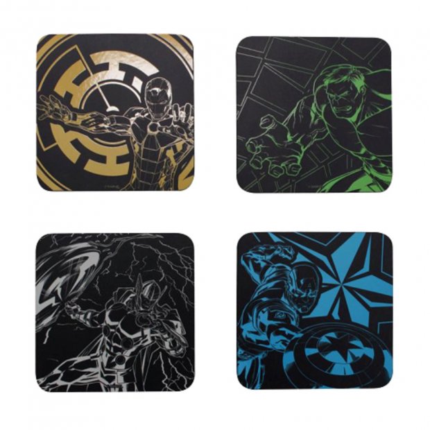 Half Moon Bay Marvel - Avengers Set Of 4 Coasters