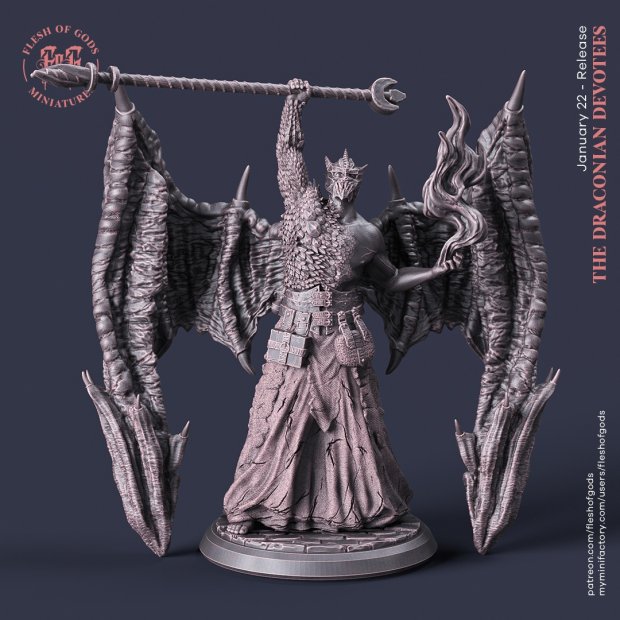 Dragon-human hybrid Figure (Unpainted)