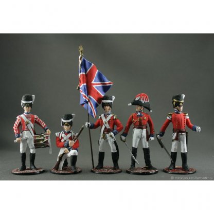 Englishmen 1812 Set Of 5 Figures