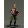 Lieutenant Of The Red Army With Accordion WW2 Figure