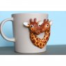 2 Giraffes Mug With Decor