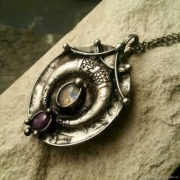 Brass Moon Necklace