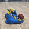 Blue Baby Dragon Figure