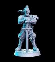 Mad grandfather with a sword Figure (Unpainted)