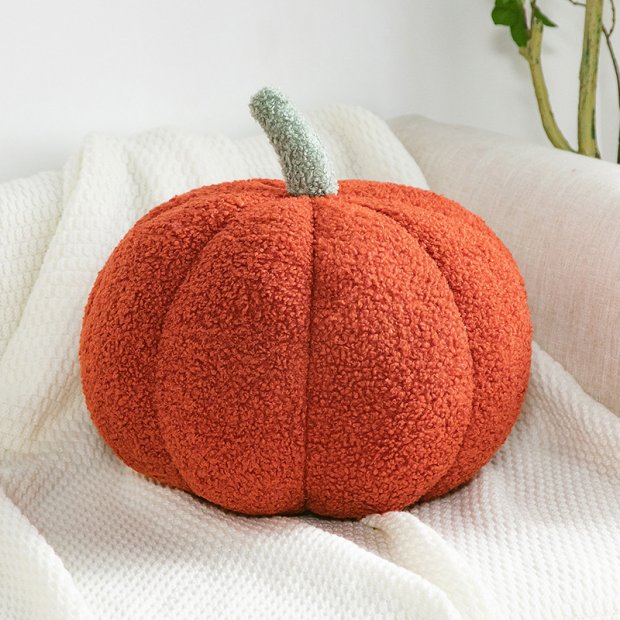 Pumpkin Plush Pillow (Red)