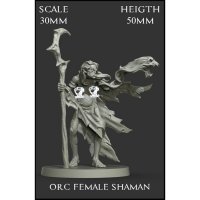 Orc Female Shaman Figure (Unpainted)