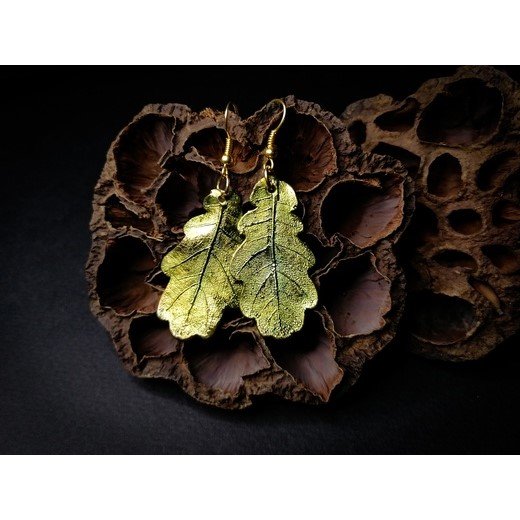 Green Oak Earrings