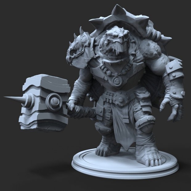 Elite Armored Guardian Figure (Unpainted)