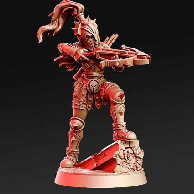 Gladiator with a crossbow Figure (Unpainted)