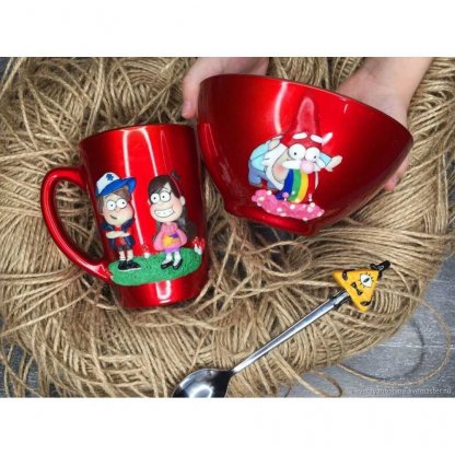 Gravity Falls Tableware Set With Decor