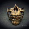 Half Skull (Gold) Half-mask