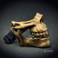 Half Skull (Gold) Half-mask