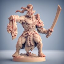 Ogre Oni Clan Grunt B Figure (Unpainted)