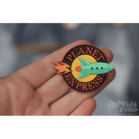 Handmade Futurama - Planet Express Emblem Pin Badge