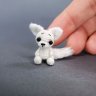 Micro White Fox Plush Toy