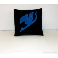 Handmade Fairy Tail Black Plush Pillow