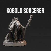 Kobold Sorcerer Grey Figure (Unpainted)