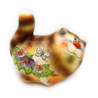Painted Cat Figure