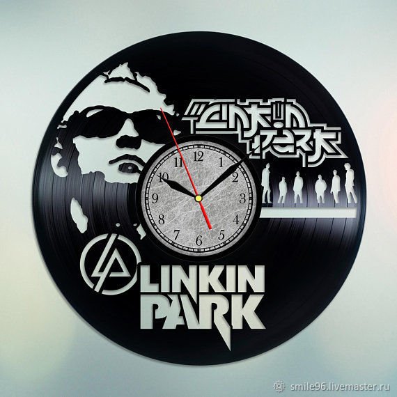 Handmade Linkin Park Vinyl Wall Clock