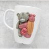 Girl With Teddy Bear Mug With Decor
