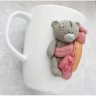 Girl With Teddy Bear Mug With Decor