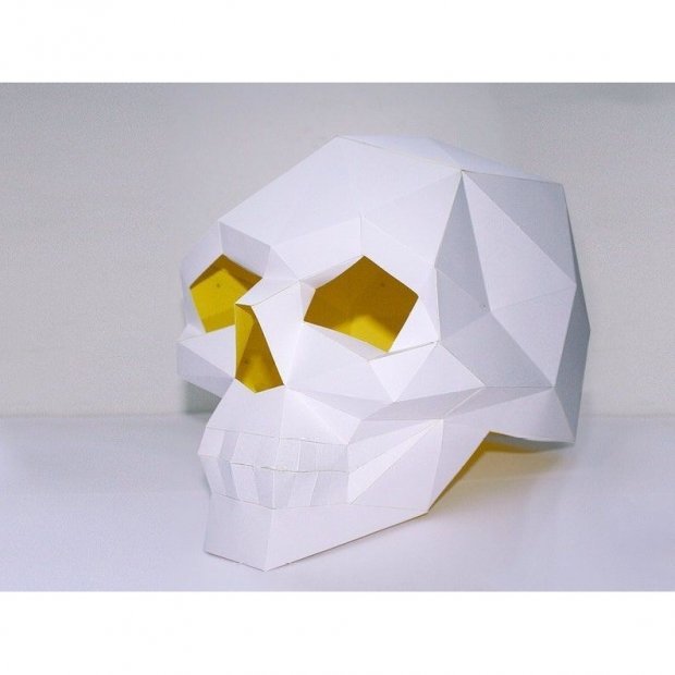 White Skull 3D Building Set