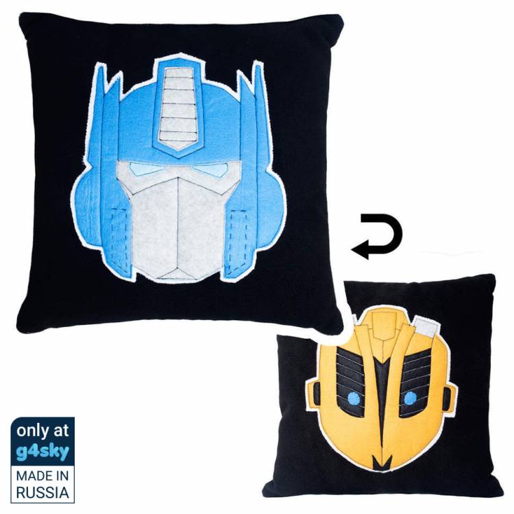 Transformers - Optimus Prime/Bumblebee Reversible Handmade Plush Pillow [Exclusive]
