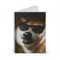 Cool Doge Meme Spiral Notebook