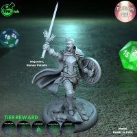Alejandro Human Paladin Figure (Unpainted)