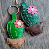 Cactus Keychain