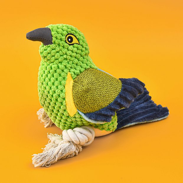 Plush Bird Sound Toy (Green thrush)