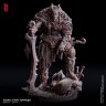 Xander the Chaos Bringer, a Half-Demon Warrior Figure (Unpainted)