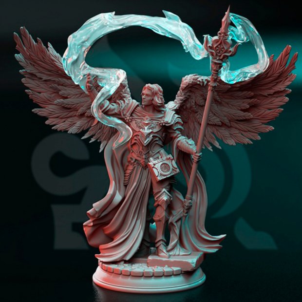 Taraves the Sage, Aasimar the Magician Figure (Unpainted)