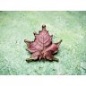 Scarlet Maple Leaf Brooch
