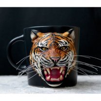 Tiger With Grin Mug With Decor