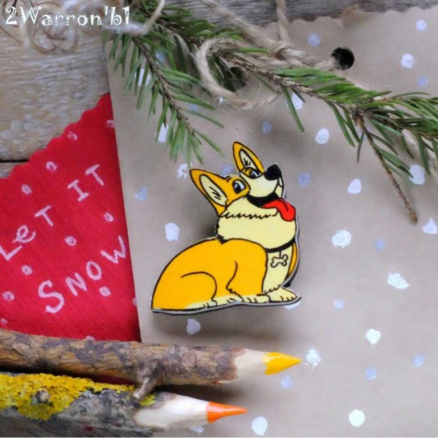 Corgi Brooch