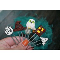 Handmade Harry Potter Set Of 5 Paperclip-Bookmarks