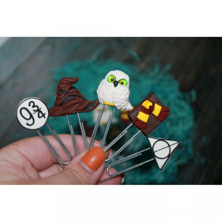Harry Potter Set Of 5 Paperclip-Bookmarks