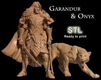 Garandur & Onyx Figure (Unpainted)