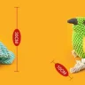 Plush Bird Sound Toy (Light Blue)