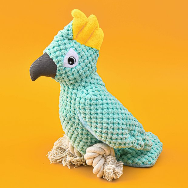 Plush Bird Sound Toy (Light Blue)