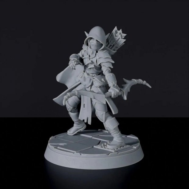 Drow assassin with bow Figure (Unpainted)