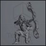 Evelyn Shadowslayer, Human Tracker Figure (Unpainted)