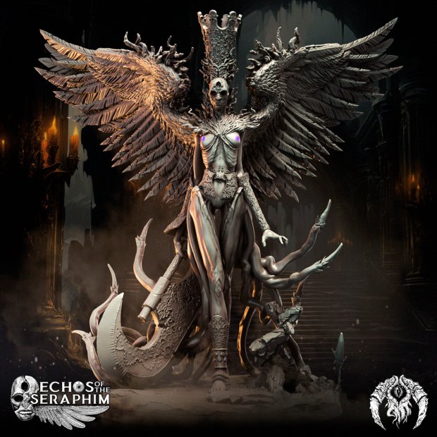 Faceless Queen Zarael - Fury of the Flame Figure (Unpainted)