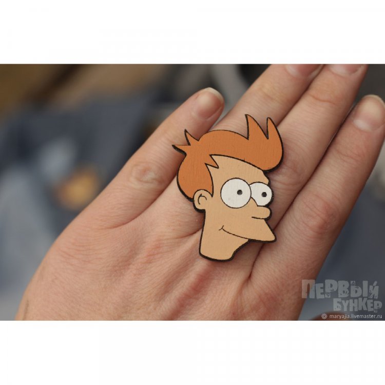 Handmade Futurama - Fry Pin Badge
