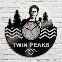 Handmade Twin Peaks Vinyl Wall Clock